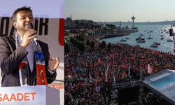 Saadet Partisi Özgür Gazze Mitingini gerçekleştirdi!